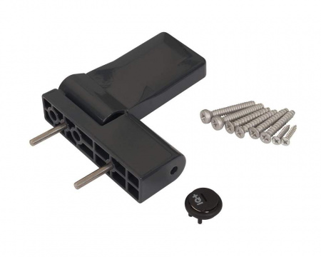 Петля дверная ELEMENTIS серия IQ-Plus 16-19 мм, Антрацит RAL7016