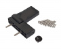 Петля дверная ELEMENTIS серия IQ-Plus 16-19 мм, Антрацит RAL7016