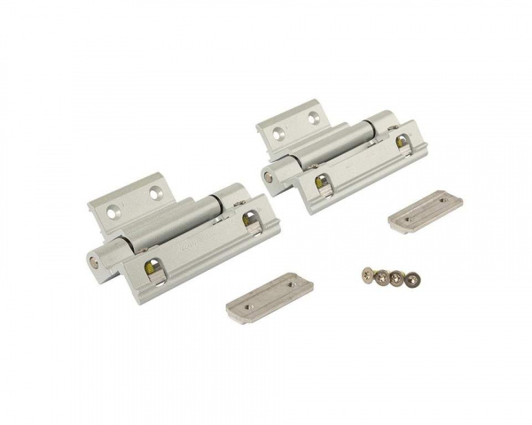 Комплект петель фрамужных Alu 540, клемма 2, V.01, 130 кг, сер. RAL9006, 728721