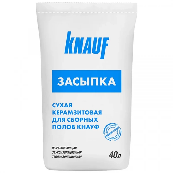 Сухая керамзитовая засыпка KNAUF (40 л/22.5 кг)