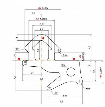 (SCLVK09G) Уплотнитель для профиля VEKA 253 (рама, стеклопакет), EPDM, серый