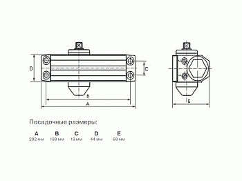 Доводчик Elementis 604 EN4, Антрацит RAL7016