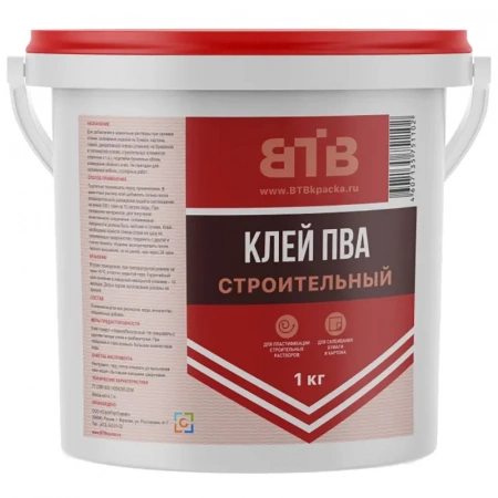 Клей ПВА строительный, 1 кг
