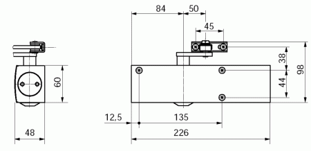 Доводчик GEZE TS 2000 VBC EN2/4/5, без тяги, Серебристый