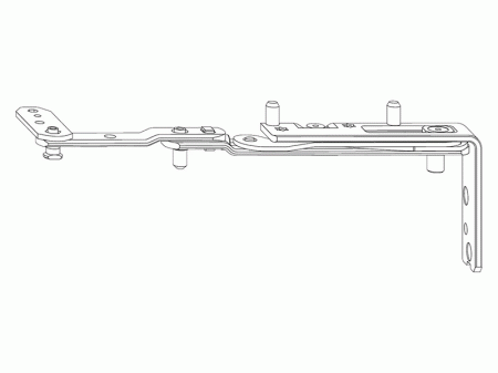 Петля на раме поворотная верхняя лев. Designo 2 NT