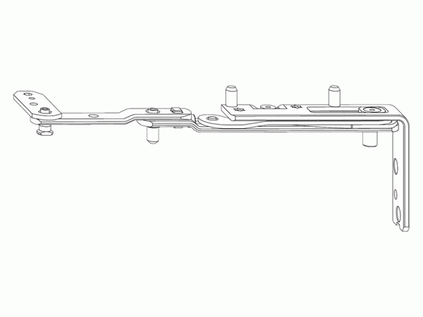 Петля на раме поворотная верхняя лев. Designo 2 NT