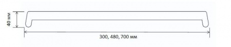 Накладка торцевая пластиковая для подоконника В-40 /700мм/ золотой дуб