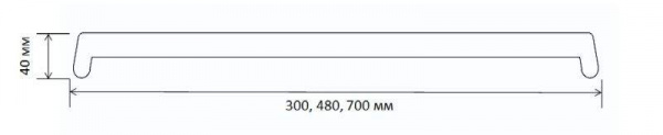 Накладка торцевая пластиковая для подоконника В-40 /480мм/ золотой дуб