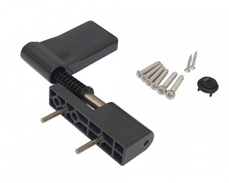 Петля дверная ELEMENTIS серия IQ-Plus 16-19 мм, Антрацит RAL7016