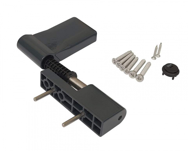 Петля дверная ELEMENTIS серия IQ-Plus 16-19 мм, Антрацит RAL7016