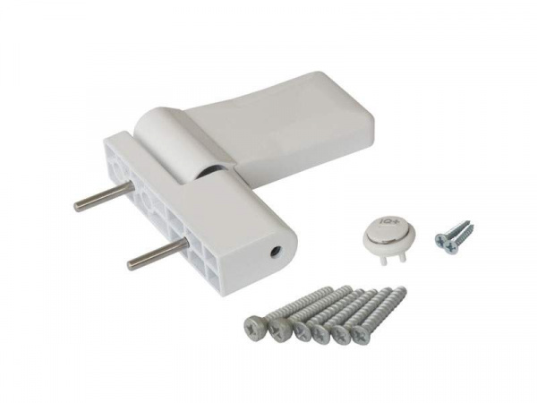Петля дверная ELEMENTIS серия IQ-Plus 16-19 мм, Белый RAL9016