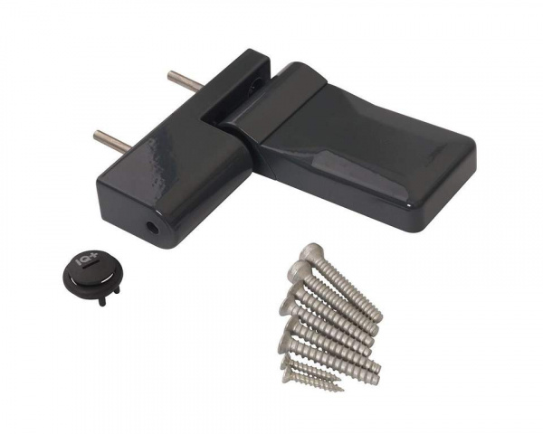 Петля дверная ELEMENTIS серия IQ-Plus 16-19 мм, Антрацит RAL7016