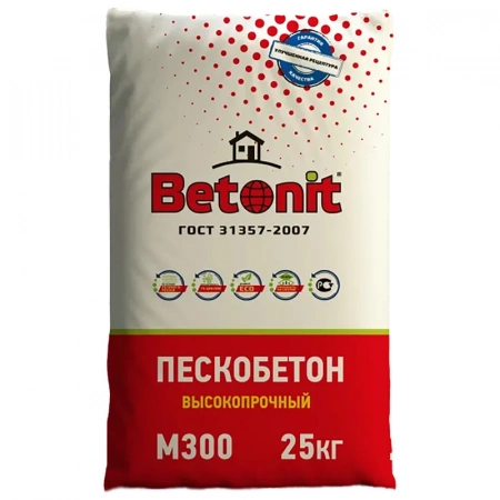 Пескобетон BETONIT М300, 25 кг