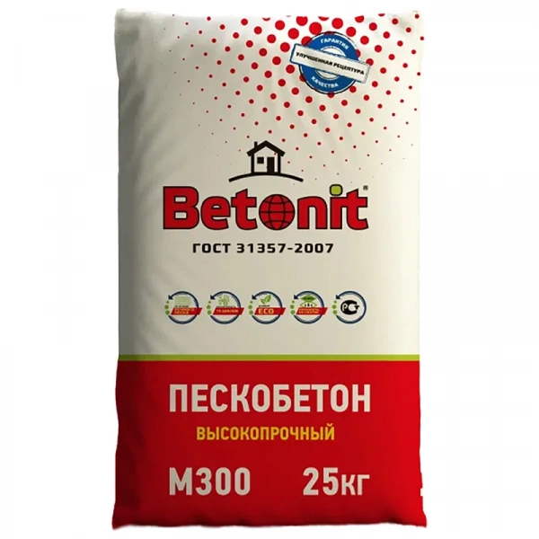 Пескобетон BETONIT М300, 25 кг