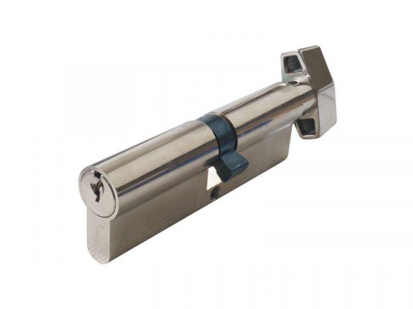 Цилиндр профильный MAXBAR с плоской ручкой CVG/K 45 (ручка)/50 (ключ), никелированный