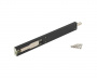 Шпингалет накладной, 225 мм, высота 10.5 мм, черн. RAL9005