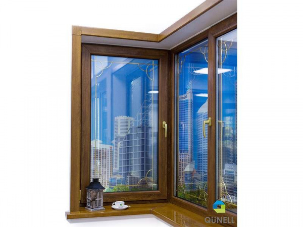 Панель откоса Qunell 600мм ТЕМНЫЙ ДУБ (Renolit 2052-089) 6,0 м