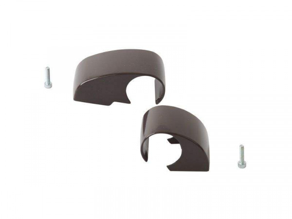 Комплект крышек для DOMINA HP COVER (2 шт.), межосевое 62.5 мм, коричневый RAL8019, 06120640N
