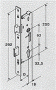 Замок однозапорный Maxbar 803PZ 30/16/92/8 никелированный без защелки
