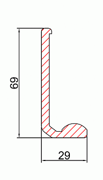 Трек быстрый телескопического привода ES200T 6250 мм, 25505801140