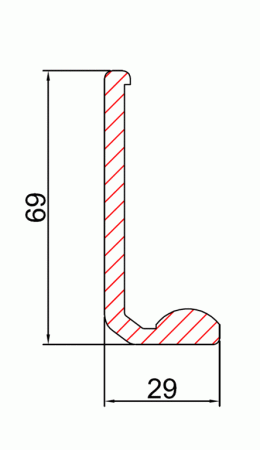 Трек быстрый телескопического привода ES200T 6250 мм, 25505801140