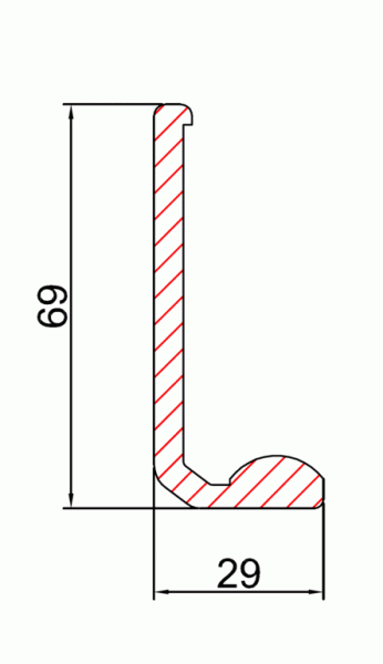 Трек быстрый телескопического привода ES200T 6250 мм, 25505801140