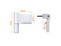Петля дверная ELEMENTIS серия IQ Mini 16-19 мм, Белый RAL9016