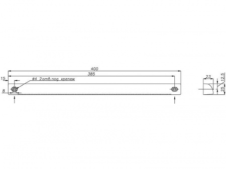 Козырек наружный ASAM, AEA731RU, белый RAL9003