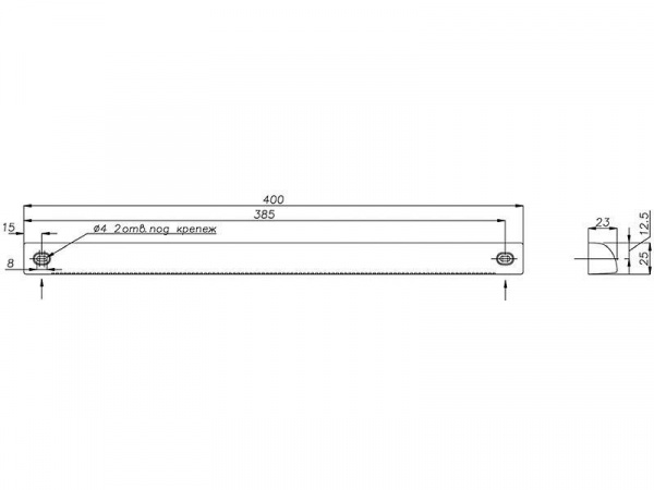 Козырек наружный ASAM, AEA731RU, белый RAL9003