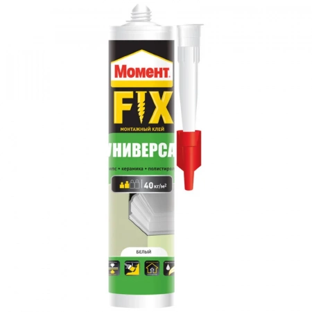 Клей монтажный МОМЕНТ FIX универсальный акриловый белый 380 г