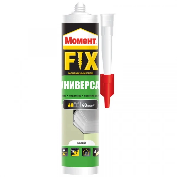 Клей монтажный МОМЕНТ FIX универсальный акриловый белый 380 г