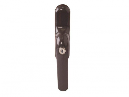 Ручка оконная Prima с ключом, под микропроветривание, коричневая RAL8019, 01191640