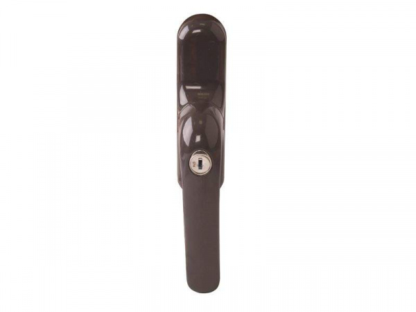 Ручка оконная Prima с ключом, под микропроветривание, коричневая RAL8019, 01191640
