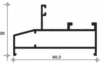 Рама большая глухая,640-35 (566) 6м Белый