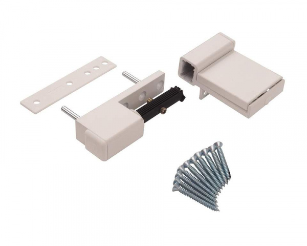 Петля дверная Elementis Compact, на 80кг., Белый RAL9016