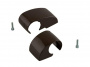 Комплект крышек для DOMINA HP COVER (2 шт.), межосевое 62.5 мм, коричневый RAL8019, 06120640N