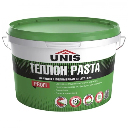 Шпаклевка полимерная готовая ЮНИС Теплон Pasta, 15 кг