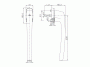 Ручка Patio штифт 37, R05.5, бронза