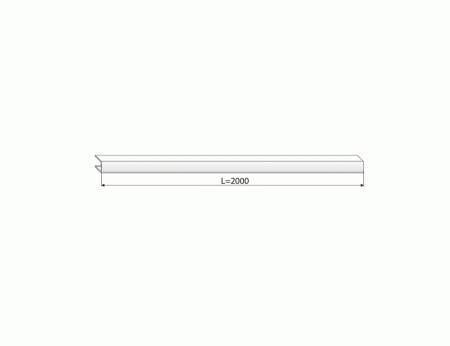 Профиль декоративный для VENTUS, белый RAL9016 L=2000