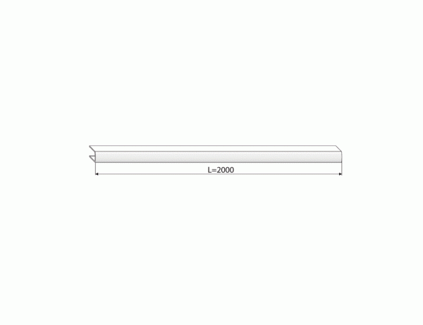 Профиль декоративный для VENTUS, белый RAL9016 L=2000