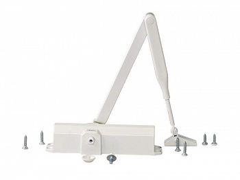 Доводчик MAXBAR 100 Size2/3/4 с тягой, Белый RAL9016