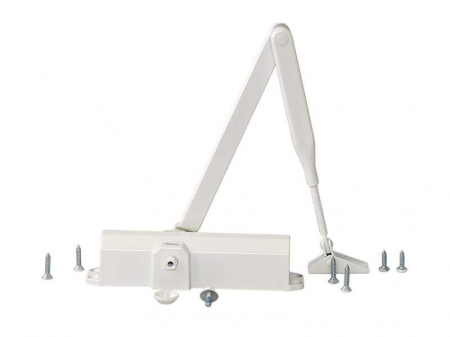 Доводчик MAXBAR 100 Size2/3/4 с тягой, Белый RAL9016
