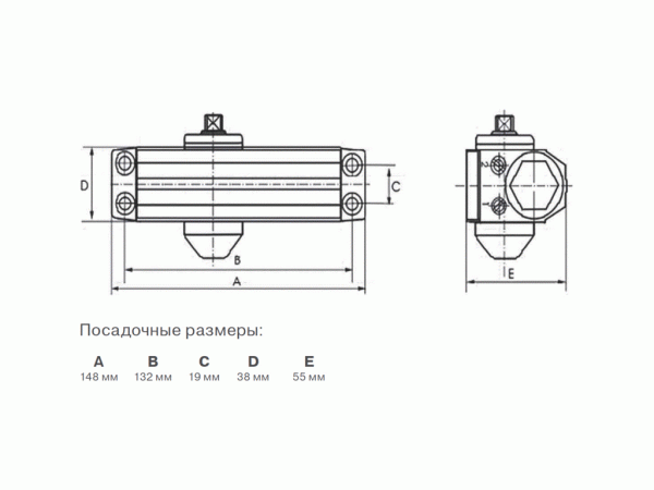 Доводчик Elementis 602 EN2 Коричневый RAL8019