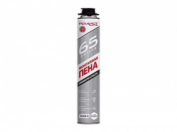 Пена монтажная профессиональная REALIST PRO Silver 65л летняя