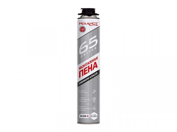 Пена монтажная профессиональная REALIST PRO Silver 65л летняя