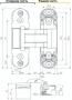 (1 коробка=2 петли) Петля скрытая ELEMENTIS, универсальная, 3D, 110x30 мм, 40 кг,цамак, черный матовый RAL 9005