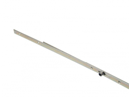 Замок Maxbar №856 привод от ручки F16/45/92/8мм, с 4 роликовыми цапфами удлиняемый Серебристый