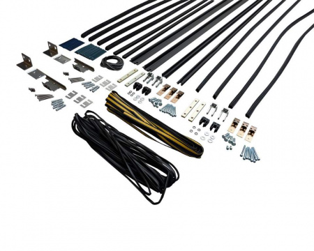 Комплект створок FLEX TST 2000(Ш)x2500(В) мм (часть для сборки, в покраску не отправлять, необходима комплектация артикулом DOR2175A),  для заполнений - стекло, 8 мм, стеклопакет 22 мм, без стекла, 80