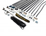 Комплект створок FLEX TST 2000(Ш)x2500(В) мм (часть для сборки, в покраску не отправлять, необходима комплектация артикулом DOR2175A),  для заполнений - стекло, 8 мм, стеклопакет 22 мм, без стекла, 80