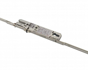 Замок многозапорный  G-TS MM с ригелем с 2 iS цапфами E92 PZ DM25 Цвет: серебро L=1.347 фикс.